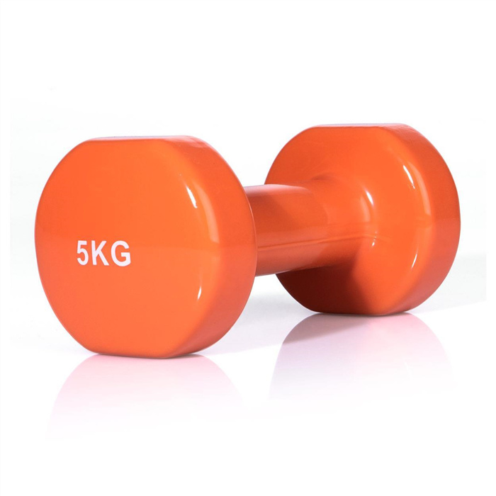 2x Fausthantel, 5 kg, orange, Paar 2x Fausthantel, 5 kg, orange, Paar