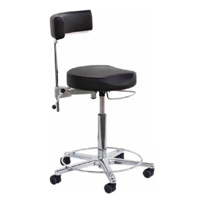 46-58 cm height-adjustable work stool with footrest 46-58 cm height-adjustable work stool with footrest