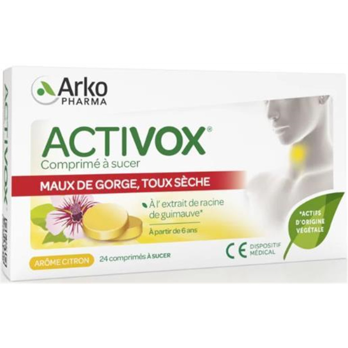 Activox sore throat lemon, 24 pills Activox sore throat lemon, 24 pills