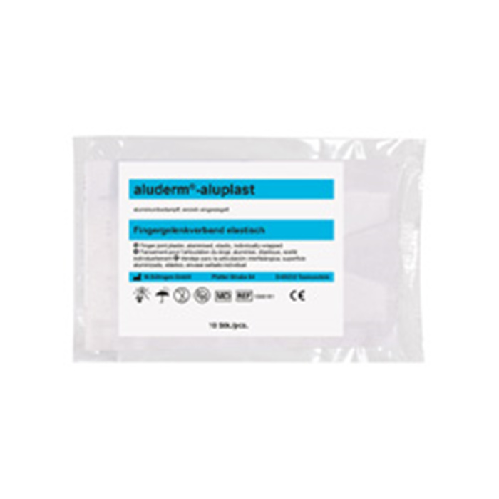ALUDERM-ALUPLAST FINGERGELENKVERBAND ELAST. 
10 ST., 4.0 X 7.2 CM ALUDERM-ALUPLAST FINGERGELENKVERBAND ELAST. 
10 ST., 4.0 X 7.2 CM