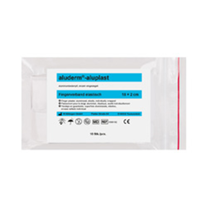 ALUDERM ALUPLAST FINGERVERBAND, 10 ST.
18 X 2 CM, ELASTISCH PE-BEUTEL ALUDERM ALUPLAST FINGERVERBAND, 10 ST.
18 X 2 CM, ELASTISCH PE-BEUTEL
