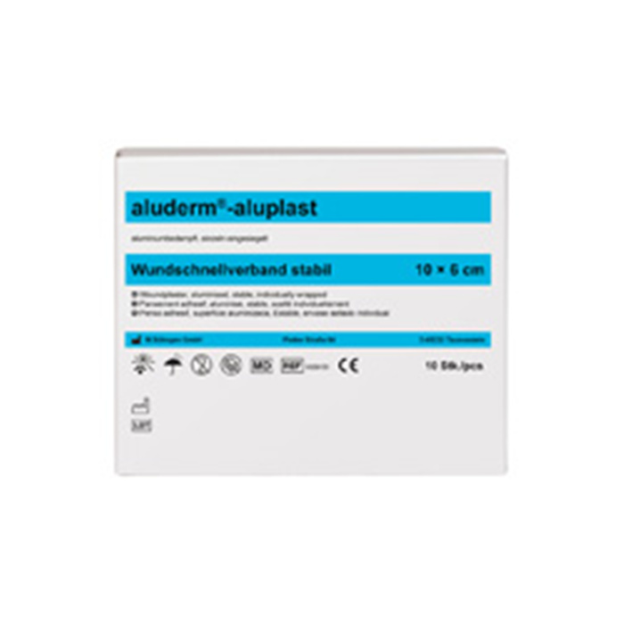 ALUDERM-ALUPLAST PFLASTER, STABIL, 1 M X 6 CM 
IN 10 ABSCHNITTEN ALUDERM-ALUPLAST PFLASTER, STABIL, 1 M X 6 CM 
IN 10 ABSCHNITTEN