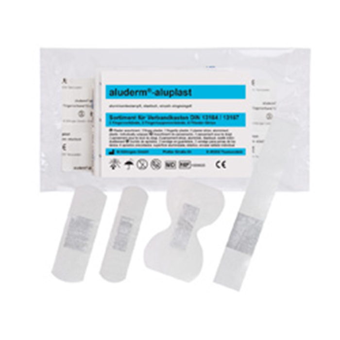 ALUDERM-ALUPLAST VERBANDKASTEN-SET 
SORTIMENT F. DIN 13164 ALUDERM-ALUPLAST VERBANDKASTEN-SET 
SORTIMENT F. DIN 13164