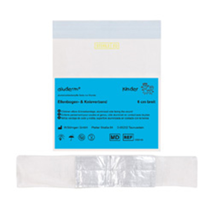 ALUDERM KINDER-KNIE- UND ELLENBOGENVERBAND 
6 CM BREIT ALUDERM KINDER-KNIE- UND ELLENBOGENVERBAND 
6 CM BREIT