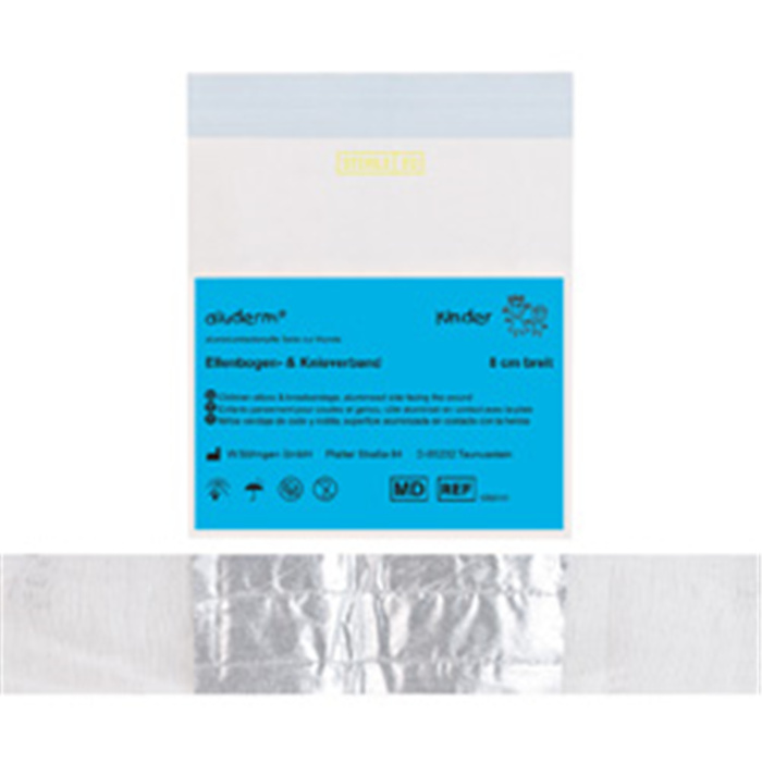 ALUDERM KINDER-KNIE- UND ELLENBOGENVERBAND
8 CM BREIT ALUDERM KINDER-KNIE- UND ELLENBOGENVERBAND
8 CM BREIT