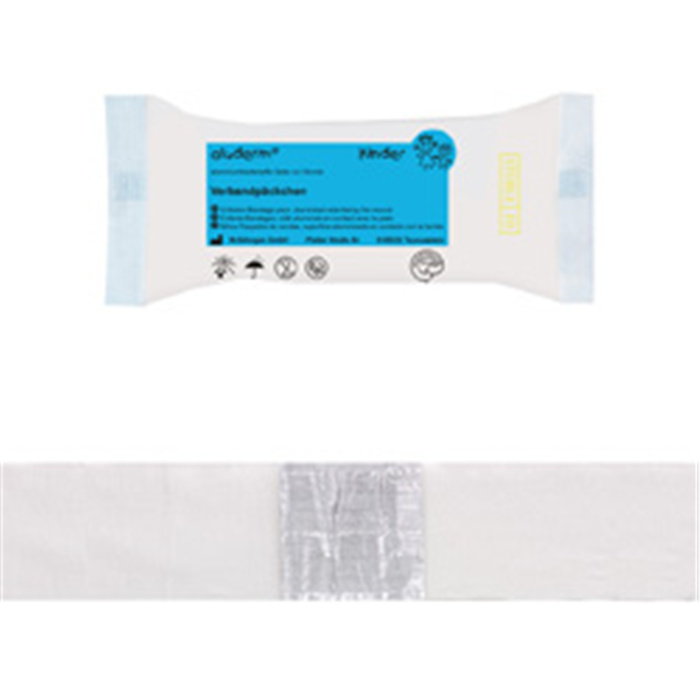 ALUDERM-KINDER-VERBANDPAECKCHEN, 
KLEIN, 4 X 6 CM ALUDERM-KINDER-VERBANDPAECKCHEN, 
KLEIN, 4 X 6 CM