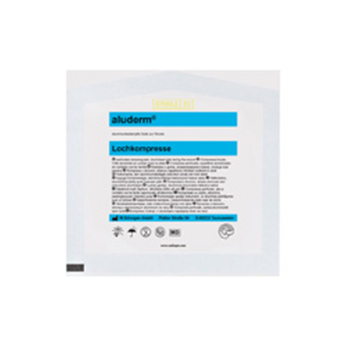 ALUDERM LOCHKOMPRESSE, CH 32-50, 8 X 9 CM ALUDERM LOCHKOMPRESSE, CH 32-50, 8 X 9 CM