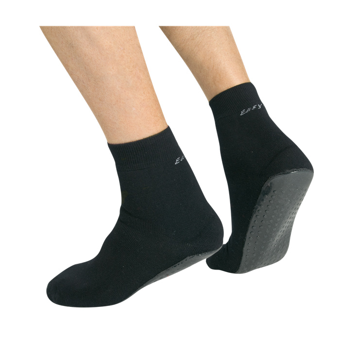 Anti-slip socks with rubber sole, bordeaux, size 39/42 Anti-slip socks with rubber sole, bordeaux, size 39/42