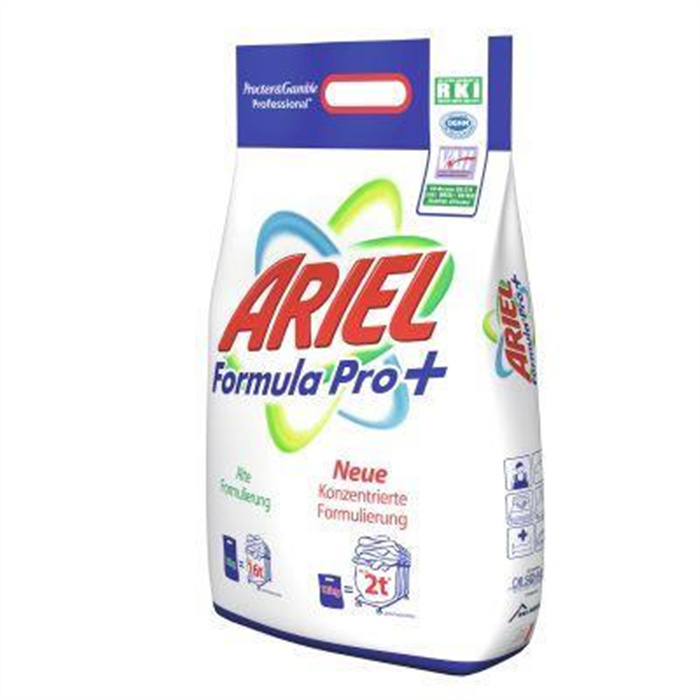 Ariel Pro+13 kg Sack 
Vollwaschmittel für Textilien, Desinfizierend Ariel Pro+13 kg Sack 
Vollwaschmittel für Textilien, Desinfizierend