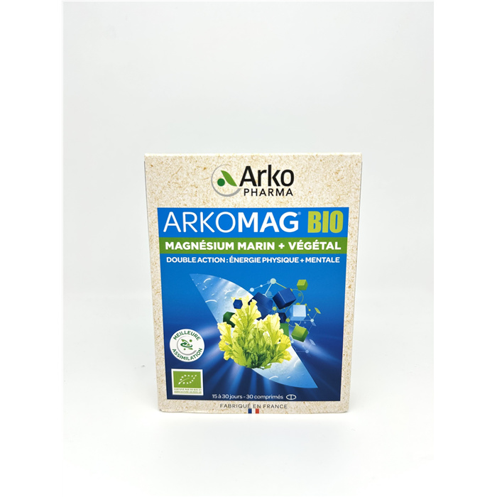 Arkomag Bio Magnésium Marin + Végétal, 30 comprimés Arkomag Bio Magnésium Marin + Végétal, 30 comprimés
