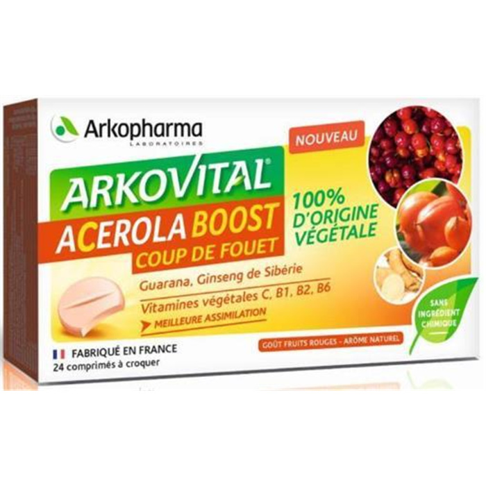 Arkovital Acerola Boost, 24 Chewable Tablets Arkovital Acerola Boost, 24 Chewable Tablets