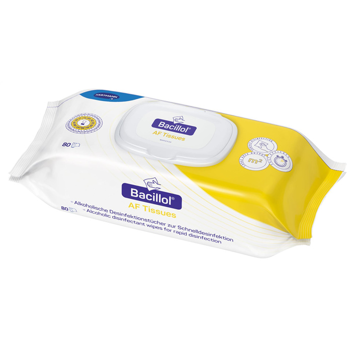 Bacillol AF wipes, flow-pack,
80 wipes Bacillol AF wipes, flow-pack,
80 wipes