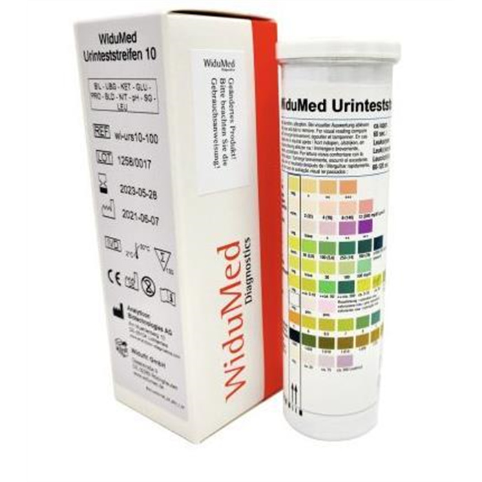 Bandelettes réactives pour test urinaire Widumed 10, 100 pièces
WI-URS10-100 Bandelettes réactives pour test urinaire Widumed 10, 100 pièces
WI-URS10-100