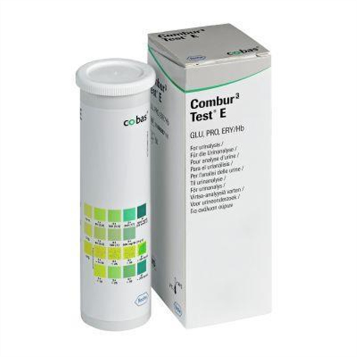 Bandelettes urinaires Combur 3-Test E, boîte de 50 pièces Bandelettes urinaires Combur 3-Test E, boîte de 50 pièces