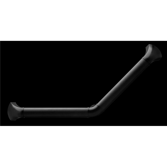 Barre murale en coin, aluminium anodisé noir, 45°, 30 x 30 cm Barre murale en coin, aluminium anodisé noir, 45°, 30 x 30 cm
