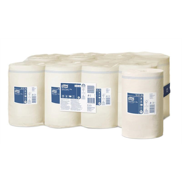 Basic Paper Tork Mini centerfeed
120 m x 21 cm 1 pli, rouleau multi-usages Basic Paper Tork Mini centerfeed
120 m x 21 cm 1 pli, rouleau multi-usages