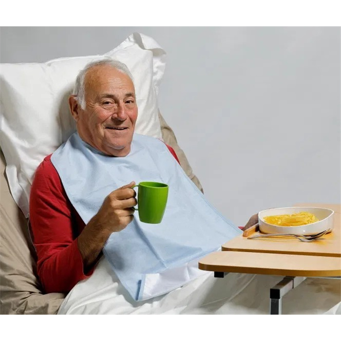 Bavoir en éponge avec pochette XL - bleu clair Bavoir en éponge avec pochette XL - bleu clair