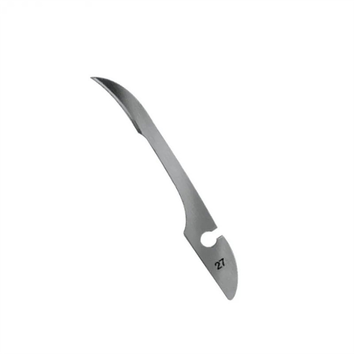 Bayha-Skalpellklingen, Fig. 27, 12 Stück, unsteril Bayha-Skalpellklingen, Fig. 27, 12 Stück, unsteril