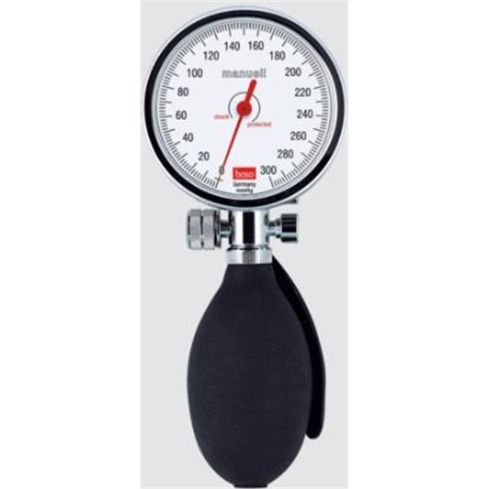 Blood pressure monitor boso-manual Ø60mm, double tube, with washable Velcro cuff in colour blue Blood pressure monitor boso-manual Ø60mm, double tube, with washable Velcro cuff in colour blue