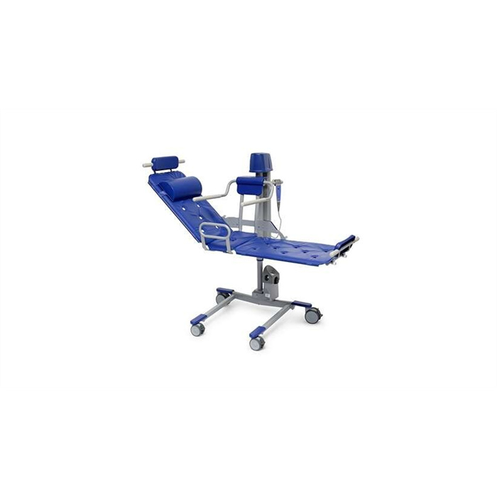 Brancard élévateur d'hygiène Bolero 1950mm, réglage électriquement de la hauteur, avec coussin de tête, 2 sangles de sécurité et un matelas en trois parties. Max. 136 kg Brancard élévateur d'hygiène Bolero 1950mm, réglage électriquement de la hauteur, avec coussin de tête, 2 sangles de sécurité et un matelas en trois parties. Max. 136 kg