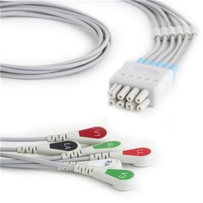 Câble électrode ECG 6 dérivations, longueur 0,8 m, nécessite K922, compatible avec tous les modèles BSM, PVM/TEC-5600 Câble électrode ECG 6 dérivations, longueur 0,8 m, nécessite K922, compatible avec tous les modèles BSM, PVM/TEC-5600