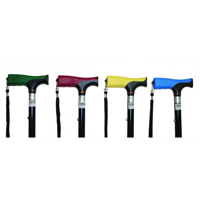 Canne pliante C43 Bi-matière confort, vert, 80-90 cm, ajustable, max. 110 kg Canne pliante C43 Bi-matière confort, vert, 80-90 cm, ajustable, max. 110 kg