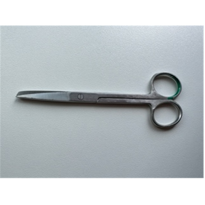 Ciseaux inox 12cm bout pointu+compresse Ciseaux inox 12cm bout pointu+compresse