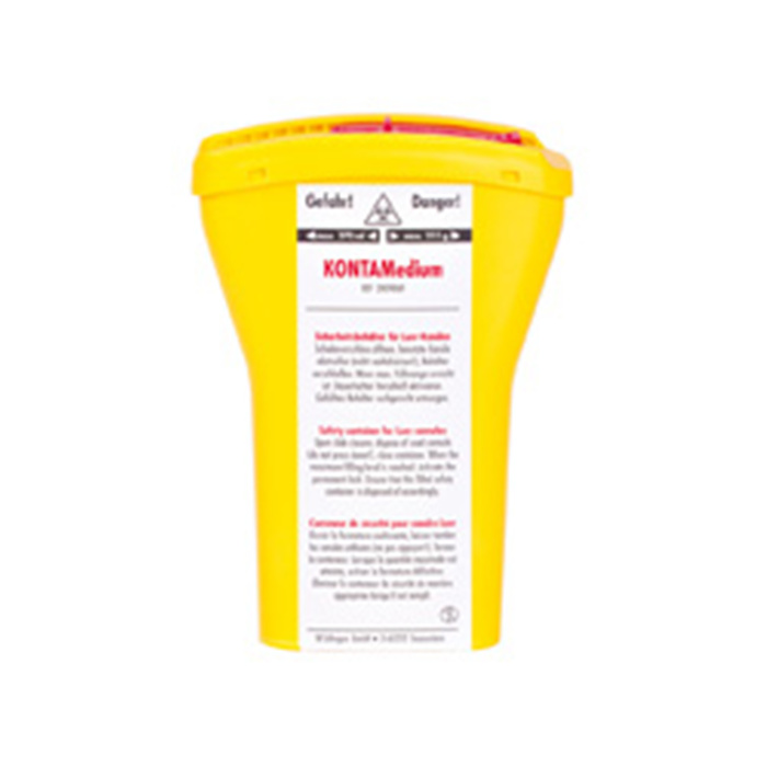 Collecteur de canules Kontamedium, hauteur 152 mm, capacité env. 450 ml Collecteur de canules Kontamedium, hauteur 152 mm, capacité env. 450 ml