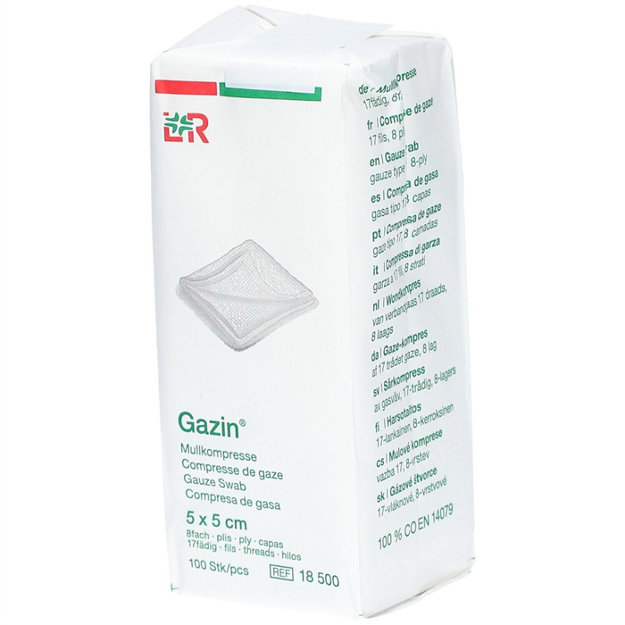 Compresse Gazin non stérile, 5 x 5 cm, 8 plis, boîte de 100 pièces Compresse Gazin non stérile, 5 x 5 cm, 8 plis, boîte de 100 pièces