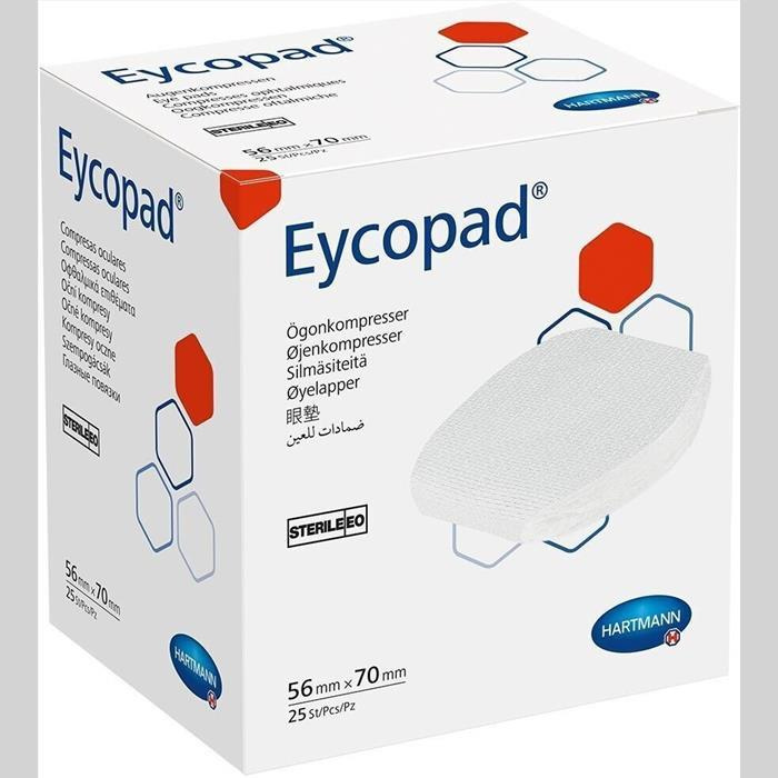 Compresses oculaires Eycopad, 5,6 x 7 cm, stériles, boîte de 25 pièces Compresses oculaires Eycopad, 5,6 x 7 cm, stériles, boîte de 25 pièces