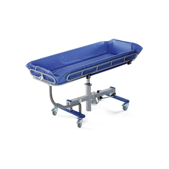 Concerto shower trolley 1900 mm, hydraulic, drain hose included Concerto shower trolley 1900 mm, hydraulic, drain hose included