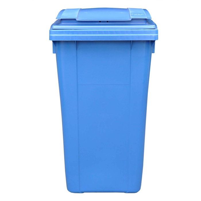 Conteneur à matériaux recyclables, plastique, 50 L, bleu Conteneur à matériaux recyclables, plastique, 50 L, bleu