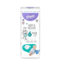 Couches Baby Bella FSC Junior Extra n° 6, +16 kg, paquet de 48 pièces