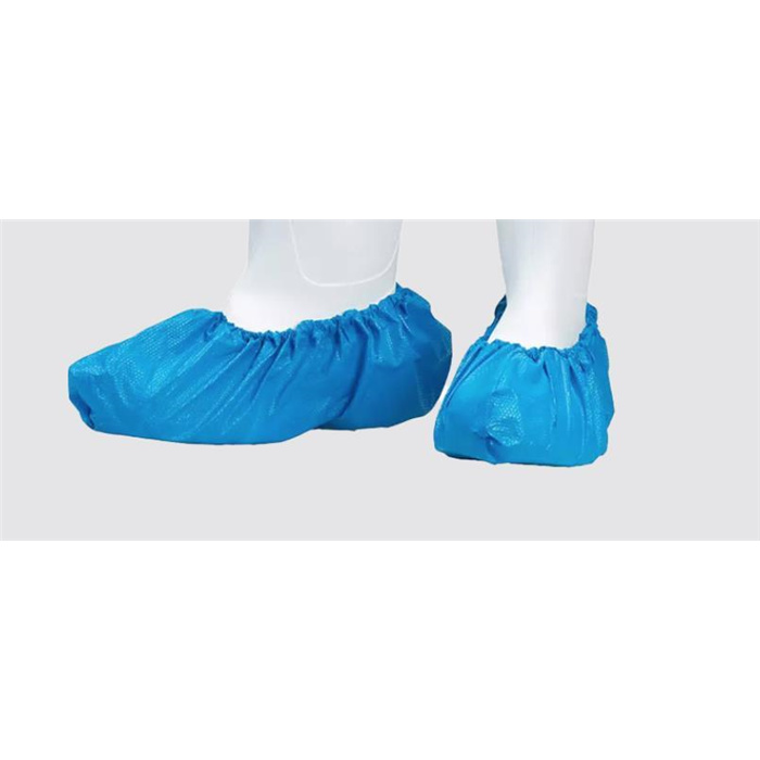 Couvre-chaussures PE jetables extra fort, 15 x 42 cm, bleu, polyéthylène, 100 pcs. Couvre-chaussures PE jetables extra fort, 15 x 42 cm, bleu, polyéthylène, 100 pcs.