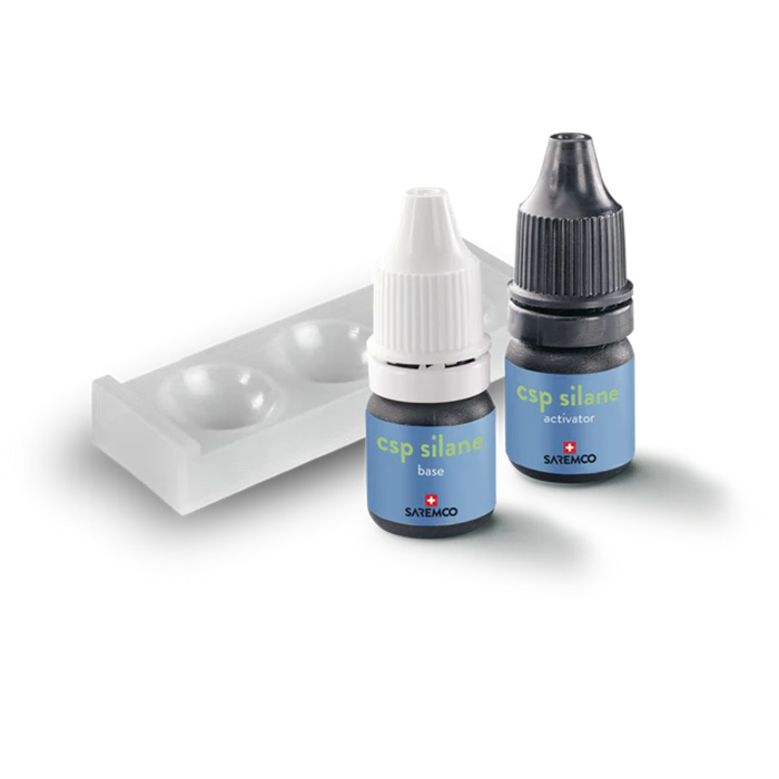 CSP ceramic silane primer kit, 
1 x silane base 3 ml, 1 x silane activator 1.5 ml, Accessoires CSP ceramic silane primer kit, 
1 x silane base 3 ml, 1 x silane activator 1.5 ml, Accessoires