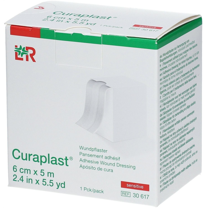 Curaplast Sensitive adhesive bandage, 6 cm x 5 m Curaplast Sensitive adhesive bandage, 6 cm x 5 m