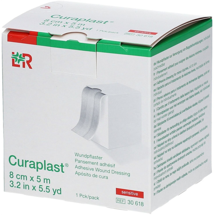 Curaplast Sensitive Wundschnellverband, 8 cm x 5 m Curaplast Sensitive Wundschnellverband, 8 cm x 5 m