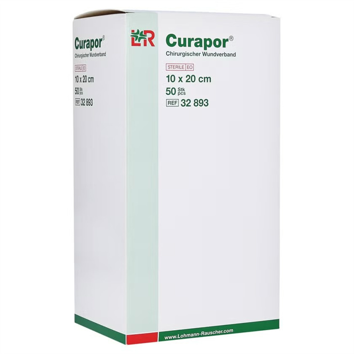 Curapor, 10 x 20 cm, sterile, box of 50 pieces Curapor, 10 x 20 cm, sterile, box of 50 pieces