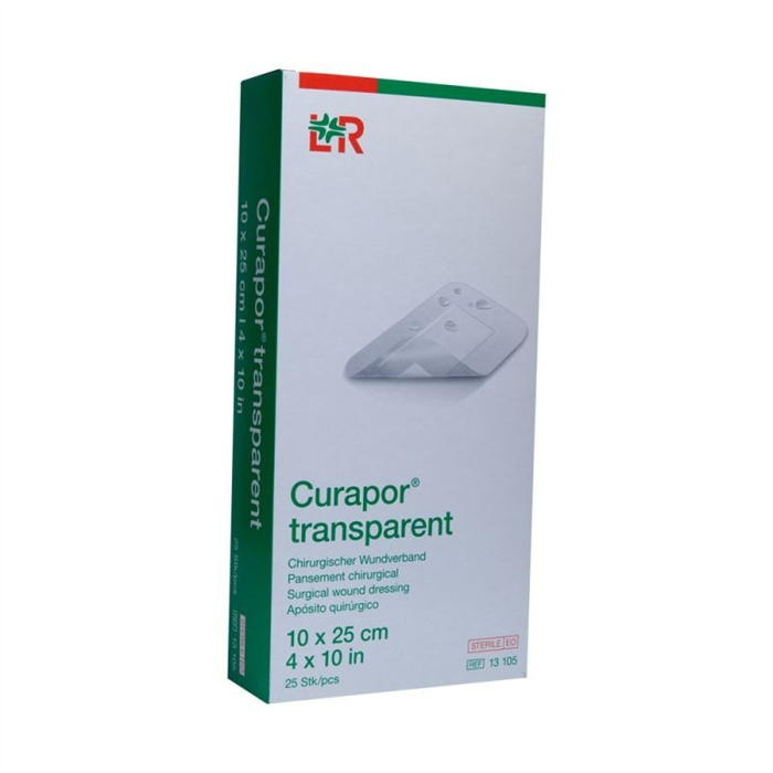 Curapor, 10 x 25cm, sterile, box of 50 pieces Curapor, 10 x 25cm, sterile, box of 50 pieces
