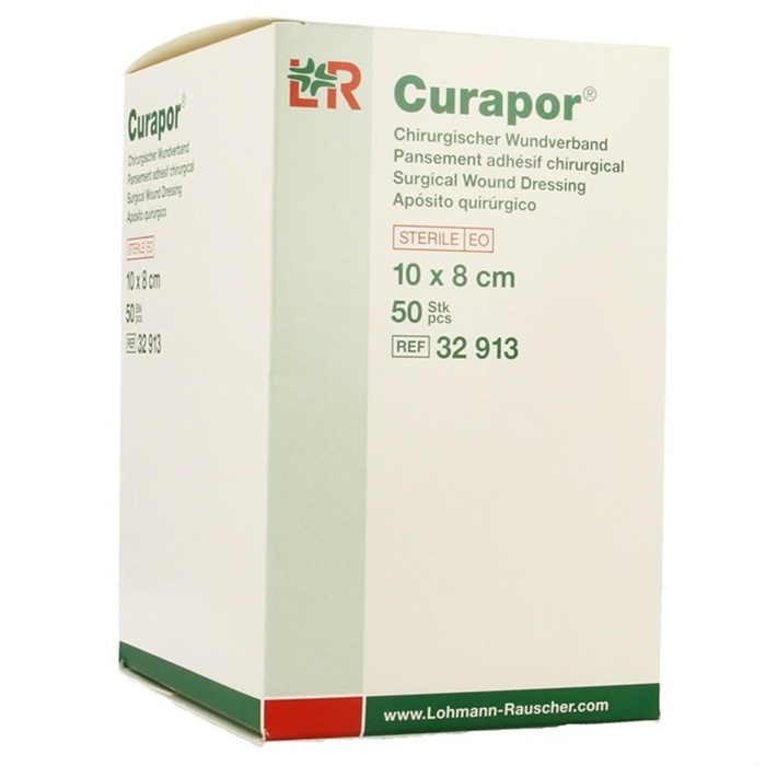 Curapor, 10 x 8 cm, steril, Kiste von 50 Stück Curapor, 10 x 8 cm, steril, Kiste von 50 Stück