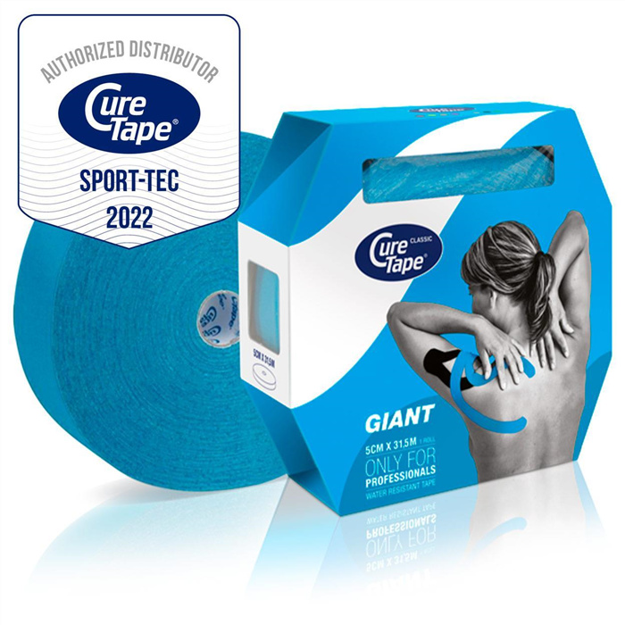 CureTape Giant Classic, 31,5 m x 5 cm, wasserfest, blau CureTape Giant Classic, 31,5 m x 5 cm, wasserfest, blau