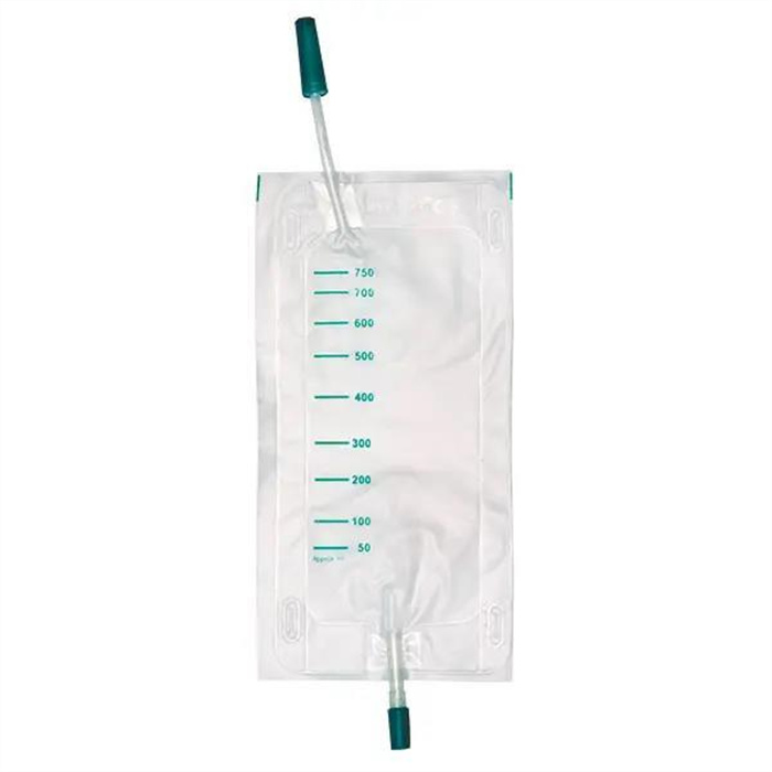 DCT Urinbeinbeutel, unsteril, 10 cm Schlauch, zentr. Einlass, 750 ml, 10 Stück DCT Urinbeinbeutel, unsteril, 10 cm Schlauch, zentr. Einlass, 750 ml, 10 Stück