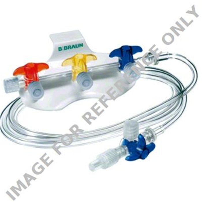 DISCOFIX HAHNBANK-3FACH, BLAU 
SCHLAUCH 150 CM DISCOFIX HAHNBANK-3FACH, BLAU 
SCHLAUCH 150 CM