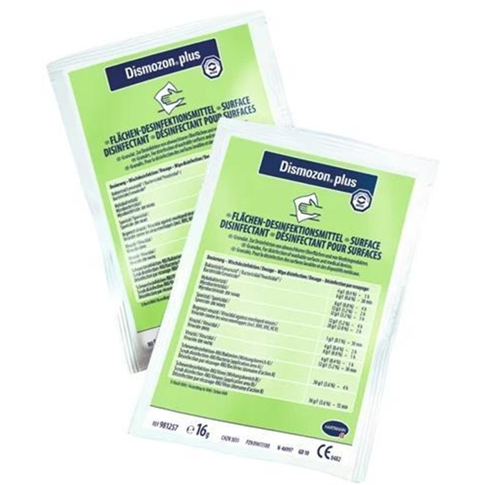 Dismozon Plus, 16 G dosing bag
Oxygen-active surface disinfectant granulate Dismozon Plus, 16 G dosing bag
Oxygen-active surface disinfectant granulate