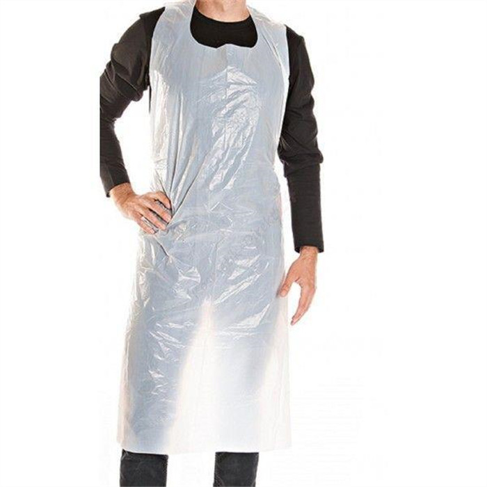 Disposable aprons made of PE, 100 pieces, white