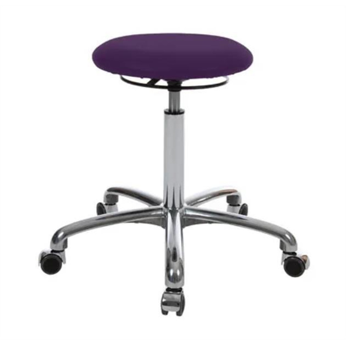 Drehhocker Exklusiv mit Polster und Rollen, 
Aubergine - Plum Drehhocker Exklusiv mit Polster und Rollen, 
Aubergine - Plum