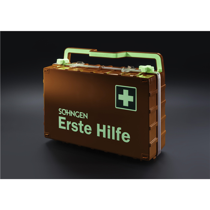 DYNAMIC-GLOW orange L, Norm DIN 13169, "Erste Hilfe",
452 x 384 x 152 mm DYNAMIC-GLOW orange L, Norm DIN 13169, "Erste Hilfe",
452 x 384 x 152 mm