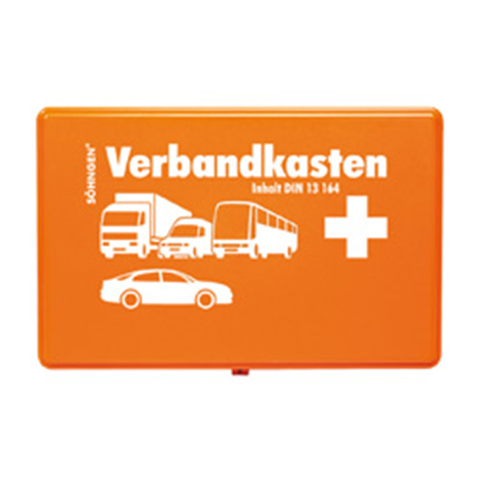 E-H Trousse de premiers secours pour véhicule (KFZ), orange, vide, en plastique E-H Trousse de premiers secours pour véhicule (KFZ), orange, vide, en plastique