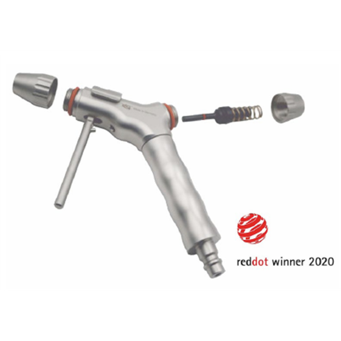 Edelstahl Reinigungspistole Druckluft oder Trinkwasser/VE-Wasser mit Griff DN7.2 Edelstahl Reinigungspistole Druckluft oder Trinkwasser/VE-Wasser mit Griff DN7.2