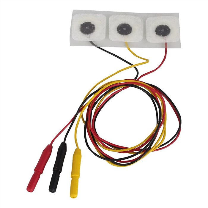 Électrodes ECG à usage unique H87PG/F HUL, rondes, 
1x rouge/ jaune/ noir Électrodes ECG à usage unique H87PG/F HUL, rondes, 
1x rouge/ jaune/ noir